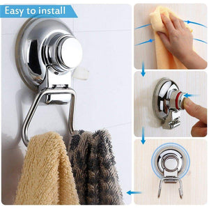 Featured bathroom hook towel hooks bathroom hook with suction cup hook holder removable shower kitchen hooks hanger stainless steel heavy duty wall hooks for towel robe home kitchen bathroom 2 pack