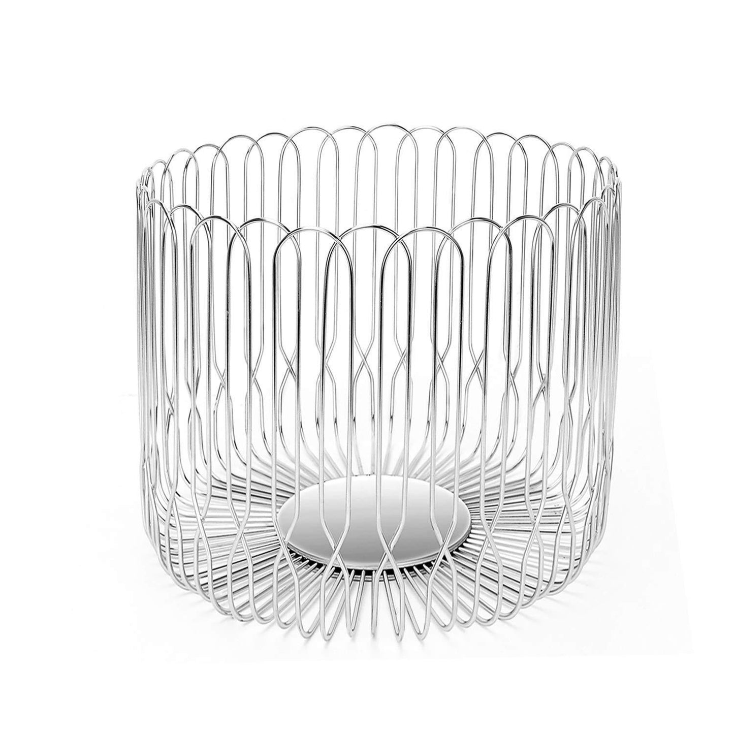 Kitchen fruit basket bowl stainless steel large wire fruit storage basket with bread for kitchen counter lanejoy