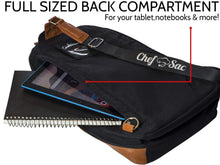 Buy chef knife sling bag roll bag case 21 pockets for knives kitchen utensils 2 large pockets for tablets notebooks fortified ballistic nylon great gift for executive chefs culinary students