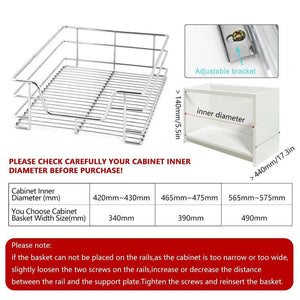Related evergohome roll out cabinet organizer chrome pull out cabinet single sliding shelf side mount strong loading capacity pull out shelf suitable for 24 inches wide kitchen cabinet external