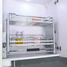 The best kitchen pull down 2 tier wire shelf shelves steel wall unit storage organizer system cabinet for 800mm width cupboards
