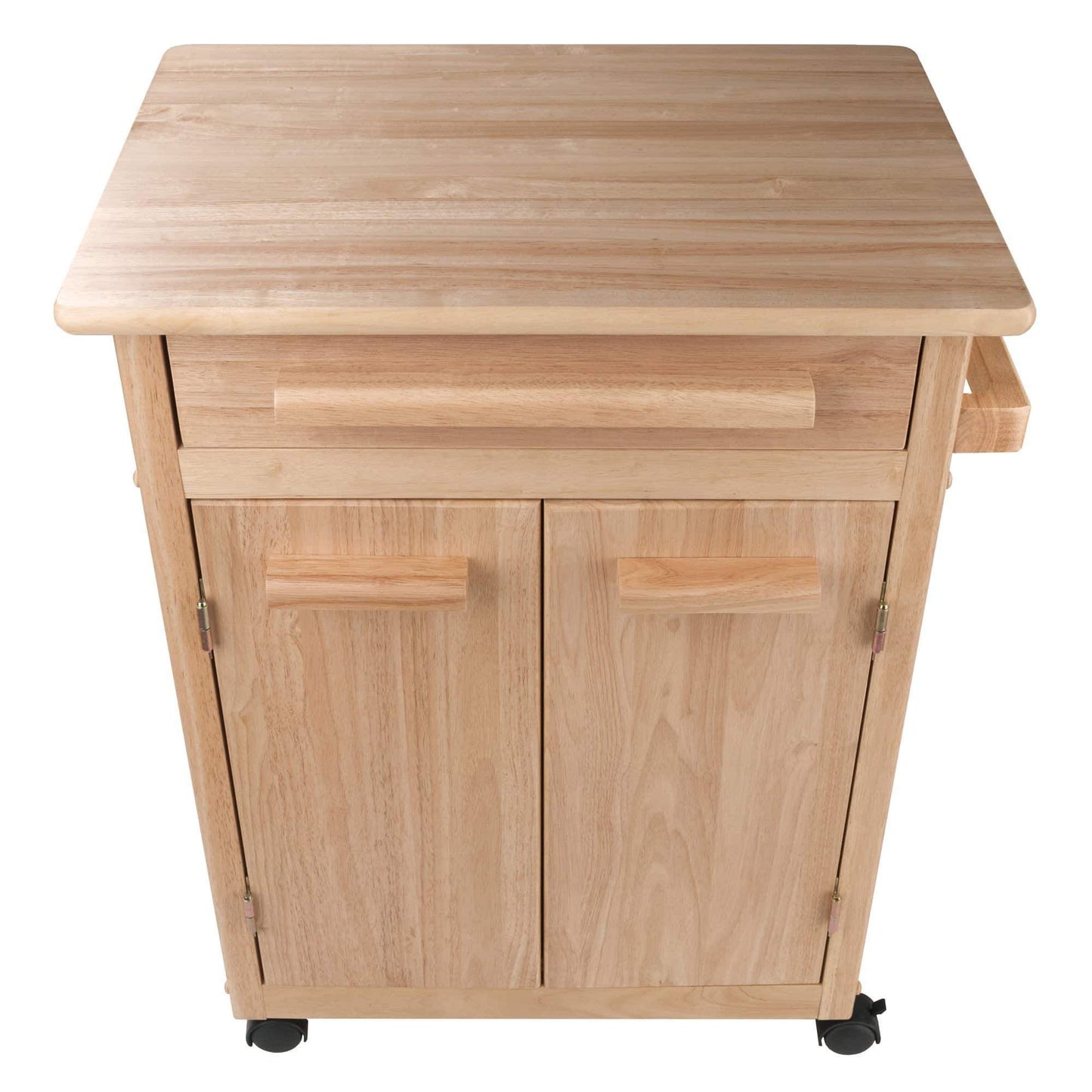 Discover winsome wood single drawer kitchen cabinet storage cart natural