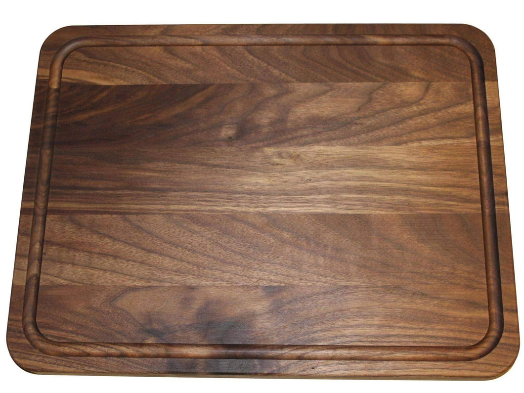 Order now extra large reversible walnut wood cutting board by shorz 17 x 13 x 1 inch made in usa from american black walnut hardwood boards keep knives sharp juice groove keeps kitchen countertop clean