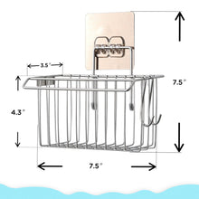 Great faayfian wall mounted 3 in 1 kitchen sponge holder stainless steel bathroom shelf storage organizer soap scrubbers holder dish cloth hanger bathroom shower caddy kitchen sink caddy