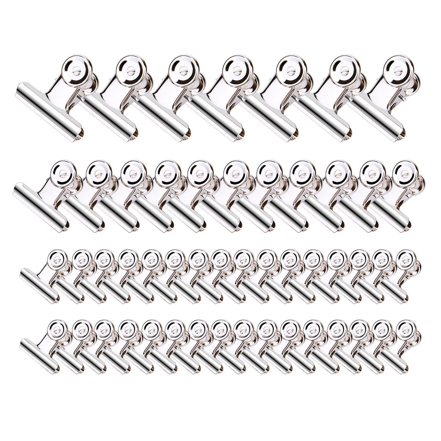 Best sunmns 50 pieces stainless steel clips heavy duty metal clip for photos bags kitchen home office usage 3 sizes 1 18 1 5 2 inch