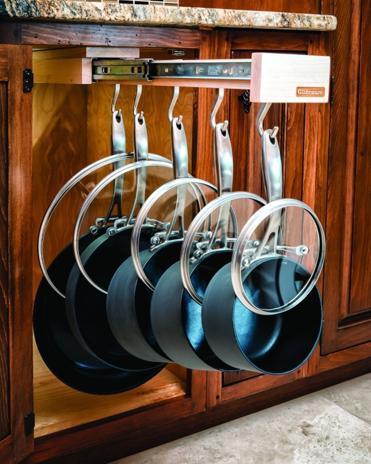 Glideware Pull-out Cabinet Organizer for Pots and Pans