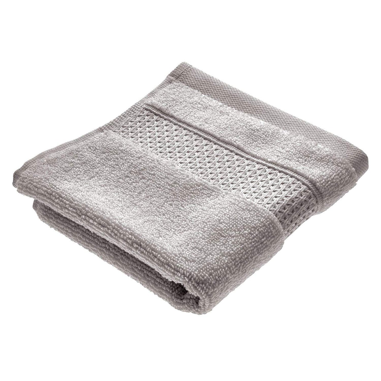 InterDesign Spa Washcloth With Hanging Loop – Gray