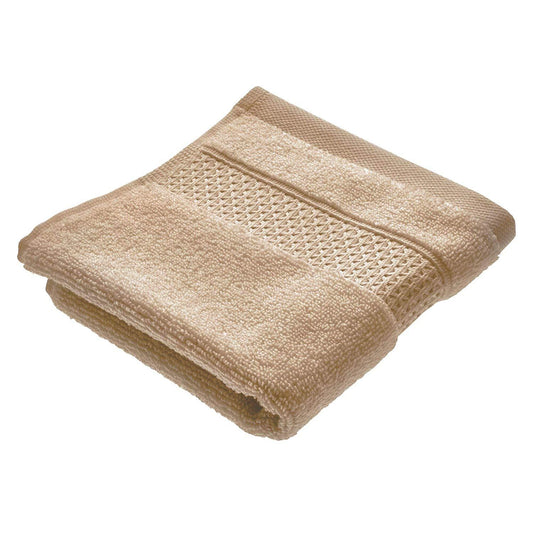 InterDesign Spa Washcloth With Hanging Loop – Linen