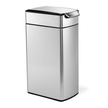 Get simplehuman 40 liter 10 6 gallon stainless steel slim touch bar kitchen trash can brushed stainless steel