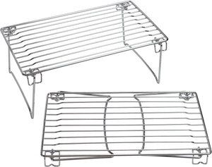 New 2 pack decobros stackable kitchen cabinet organizer chrome