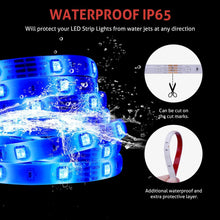 Shop for mingopro led strip lights 32 8ft 10m 300 leds smd5050 rgb strip lights ip65 waterproof flexible strip lighting for home kitchen tv desk table dining room bed room