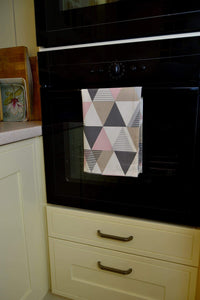 Shop here mcalister vita designer decor kitchen tea towel dish cloth set of 2 blush pink 100 cotton modern scandinavian minimalist accent