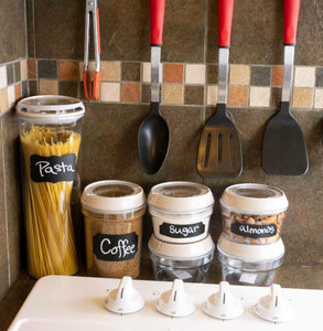Shop kuchyn tools airtight food storage canisters set of 4 piece containers with lids for your kitchen pantry counter 2 large