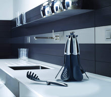 Great joseph joseph elevate 100 collection 6 piece kitchen utensil set with rotating storage carousel stainless steel handles and nylon head