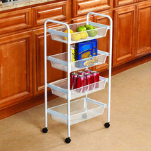 Best kitchen details simplify 4 drawer rolling utility storage cart organizer good for pantry office craft room garage closet classroom more 4 tier