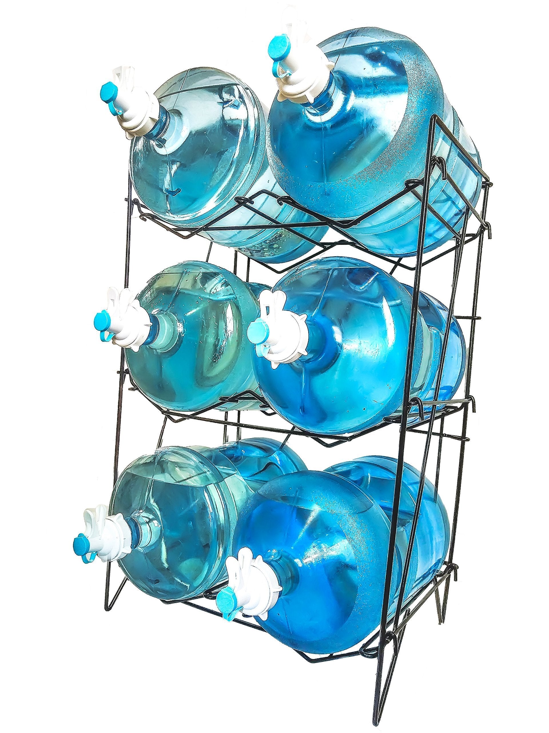 Discover the 3 to 5 gallon water bottle jug shelf rack holder stand kitchen storage instant set up stainless steel heavy duty collapsible sturdy durable portable fits anywhere only 11 lbs holds 400 lbs
