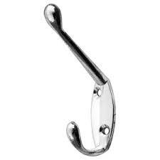 Chrome Double Hat And Coat Hooks 10