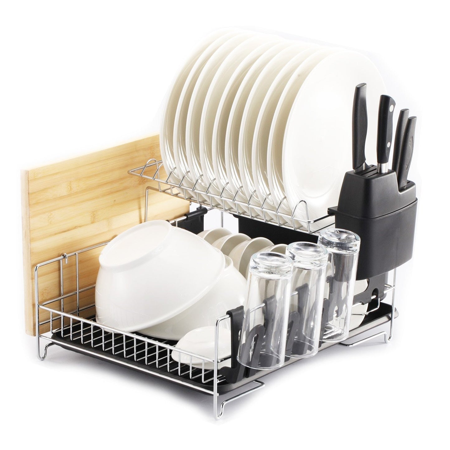 PremiumRacks Professional Dish Rack - 304 Stainless Steel- Fully Customizable - Large Capacity - Modern Design