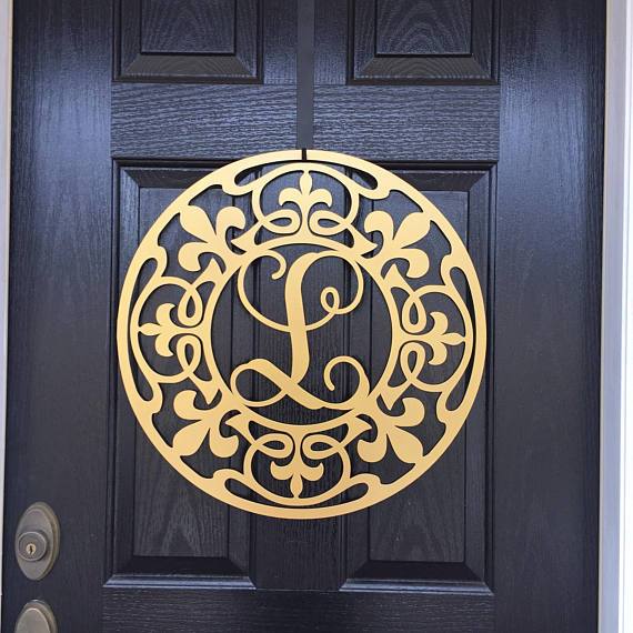 The New Orleans Monogrammed Door Hanger