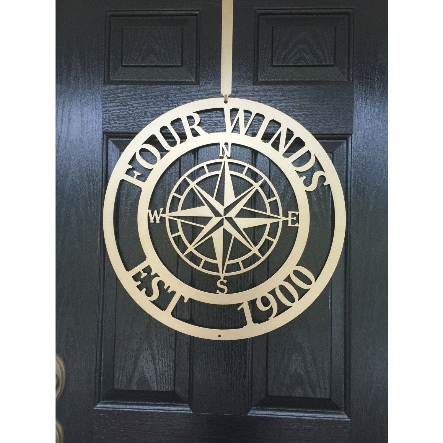 Compass Sign Company Personalized Nautical Compass Sign – One Perfect Room