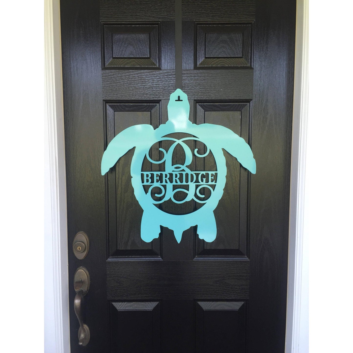 CRUSH: Turtle Personalized Monogram Front Door Wreath & Beach Decor