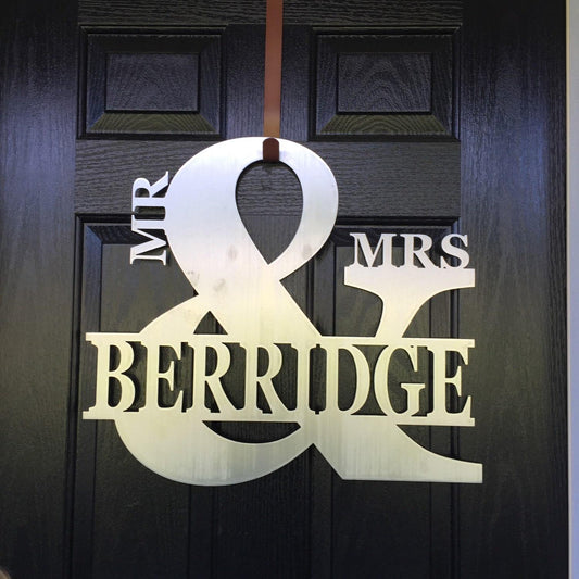 Mr and Mrs Monogram Decor