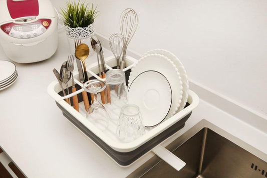 Folding Dish Rack Home Kitchen Organizers