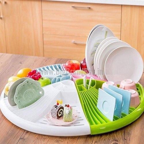 Multi Functional Triangle Shape Dish Rack